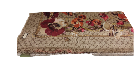 Gucci Multicolor GG Floral Scarf-Scarf-Gucci-The Closet Egypt