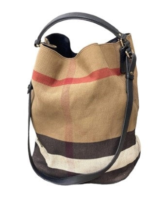 Burberry Black House Check Ashby Shoulder Bag-handbag-Burberry-The Closet Egypt