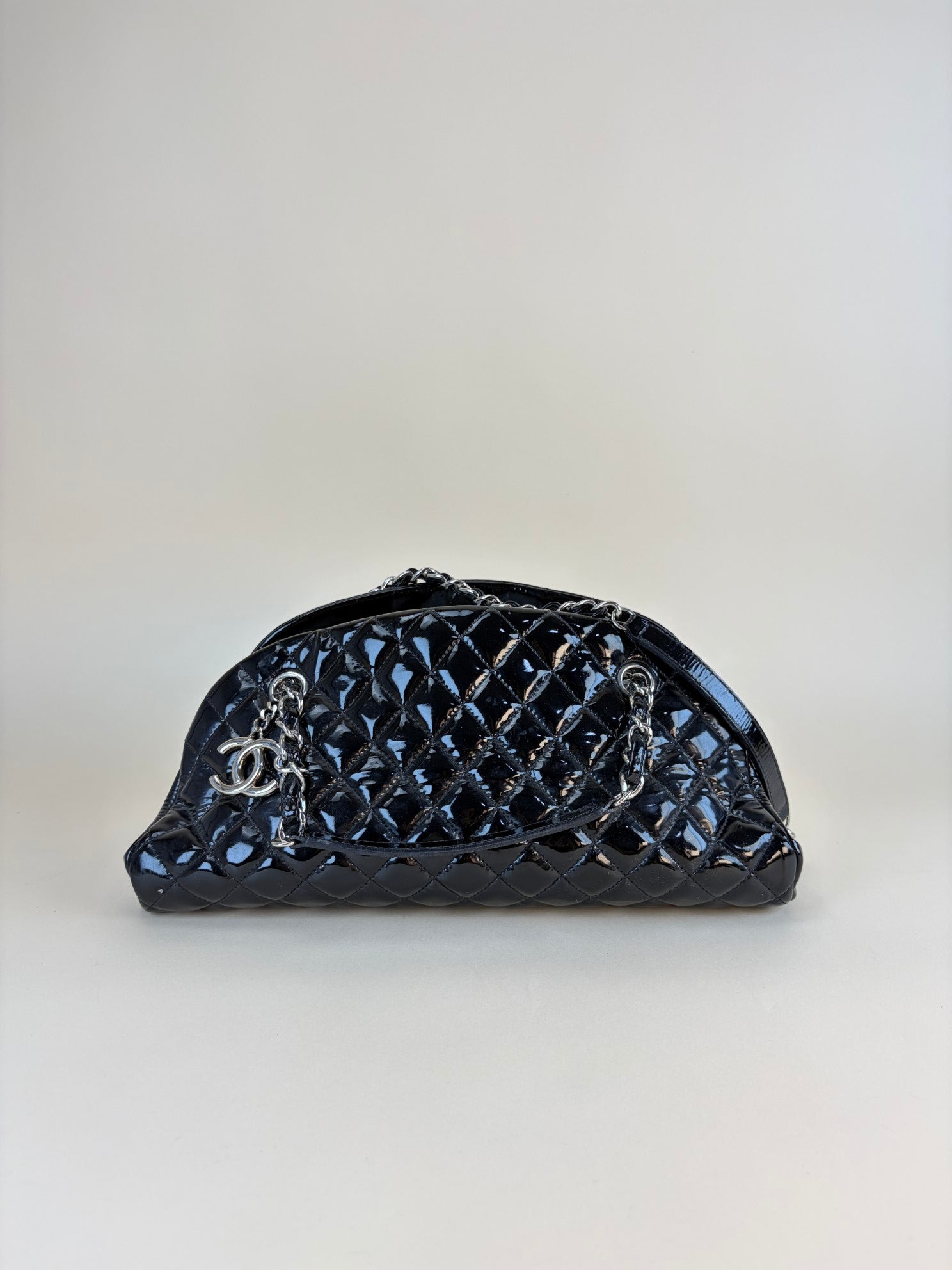 Chanel Black Small Just Mademoiselle Bowling Bag