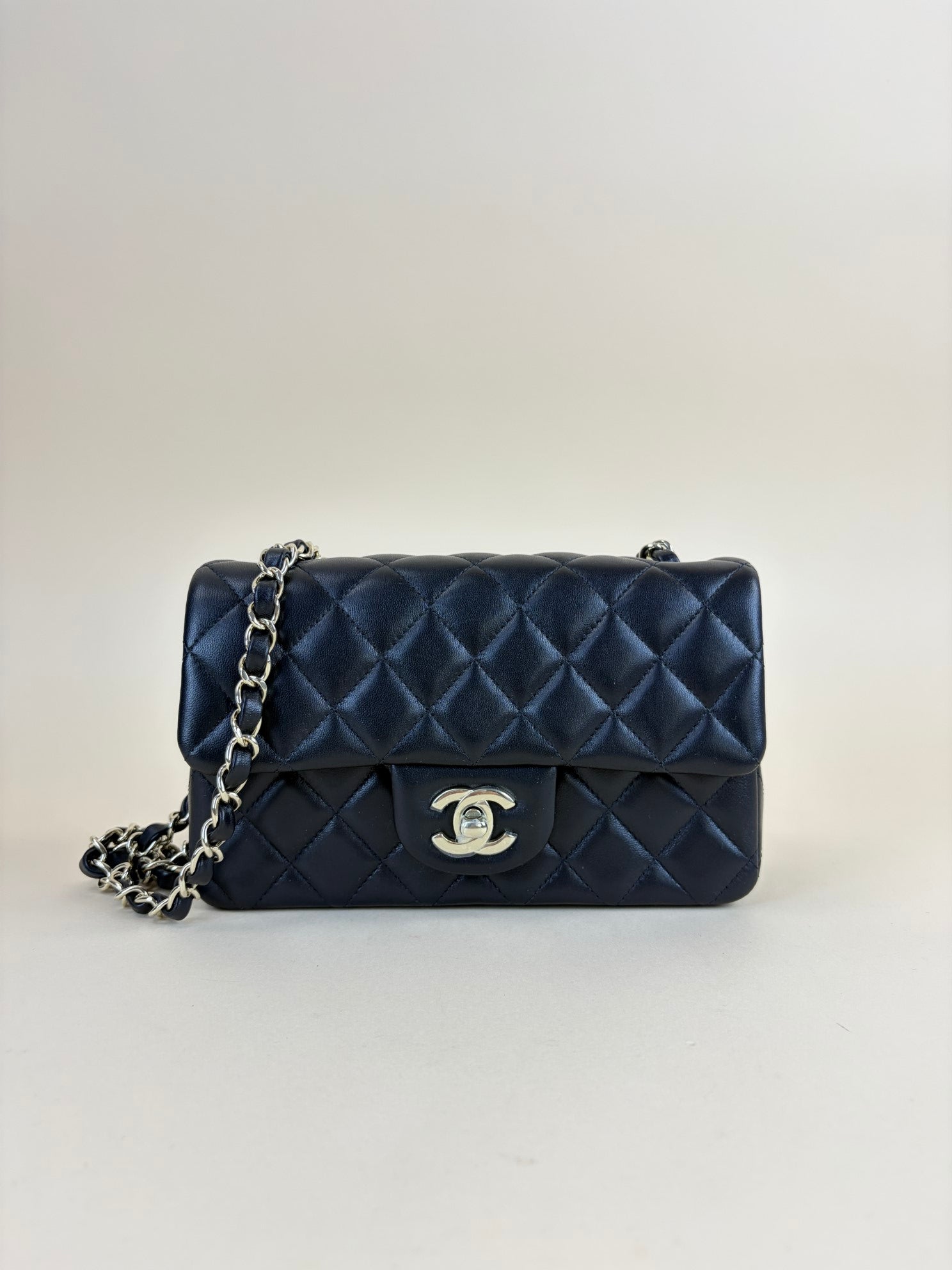 Chanel Black Classic Mini Rectangular Flap Bag