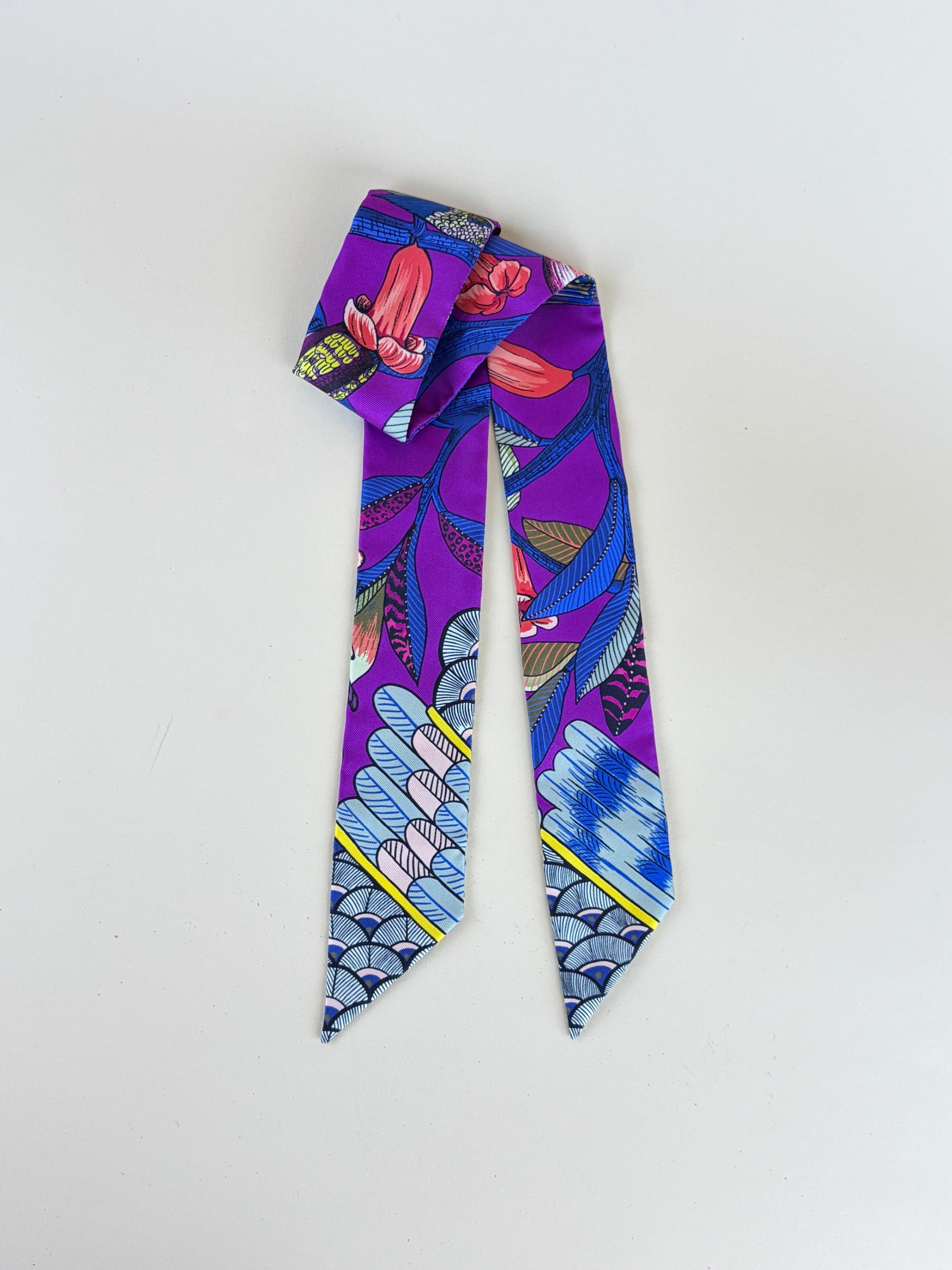 Hermes Tree of Song Silk Twilly