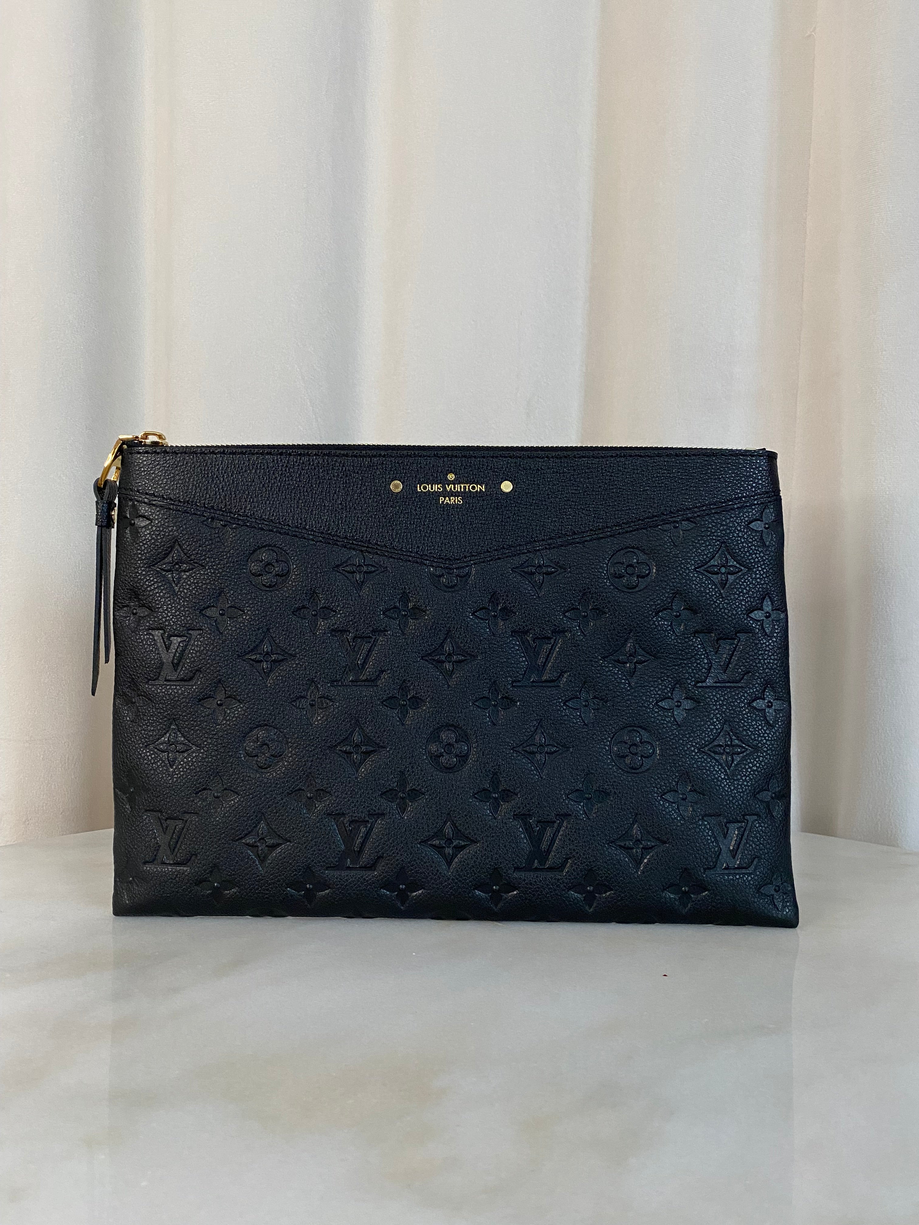 Louis Vuitton Black Empreinte Daily Pouch-Pouch-Louis Vuitton-The Closet Egypt