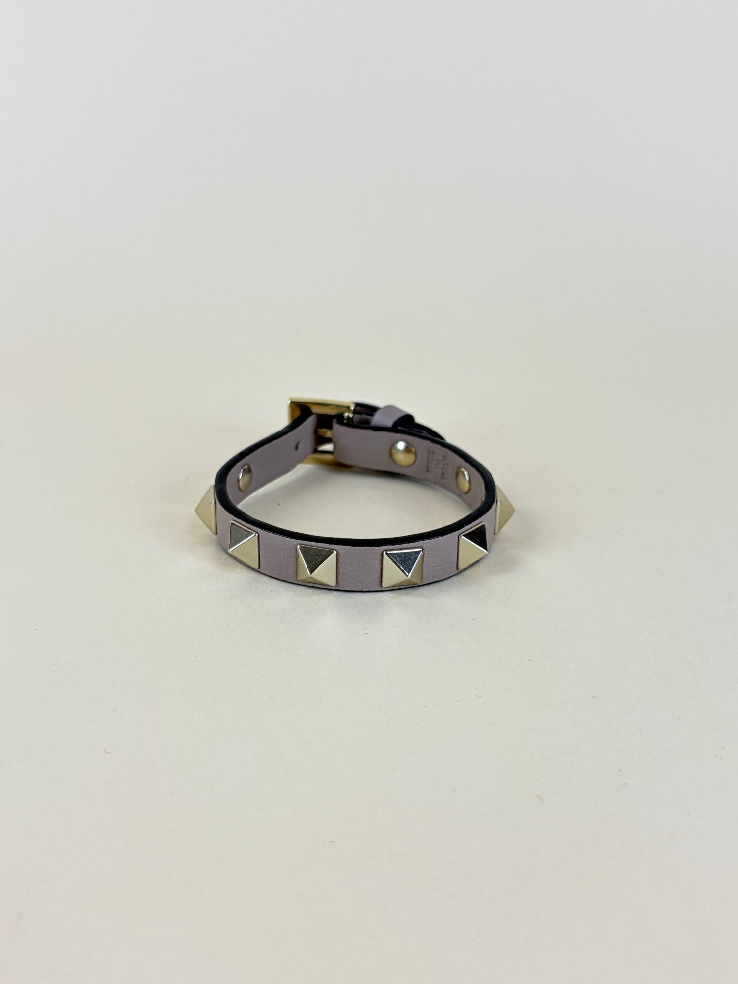 Valentino nude Silver Rockstud Bracelet