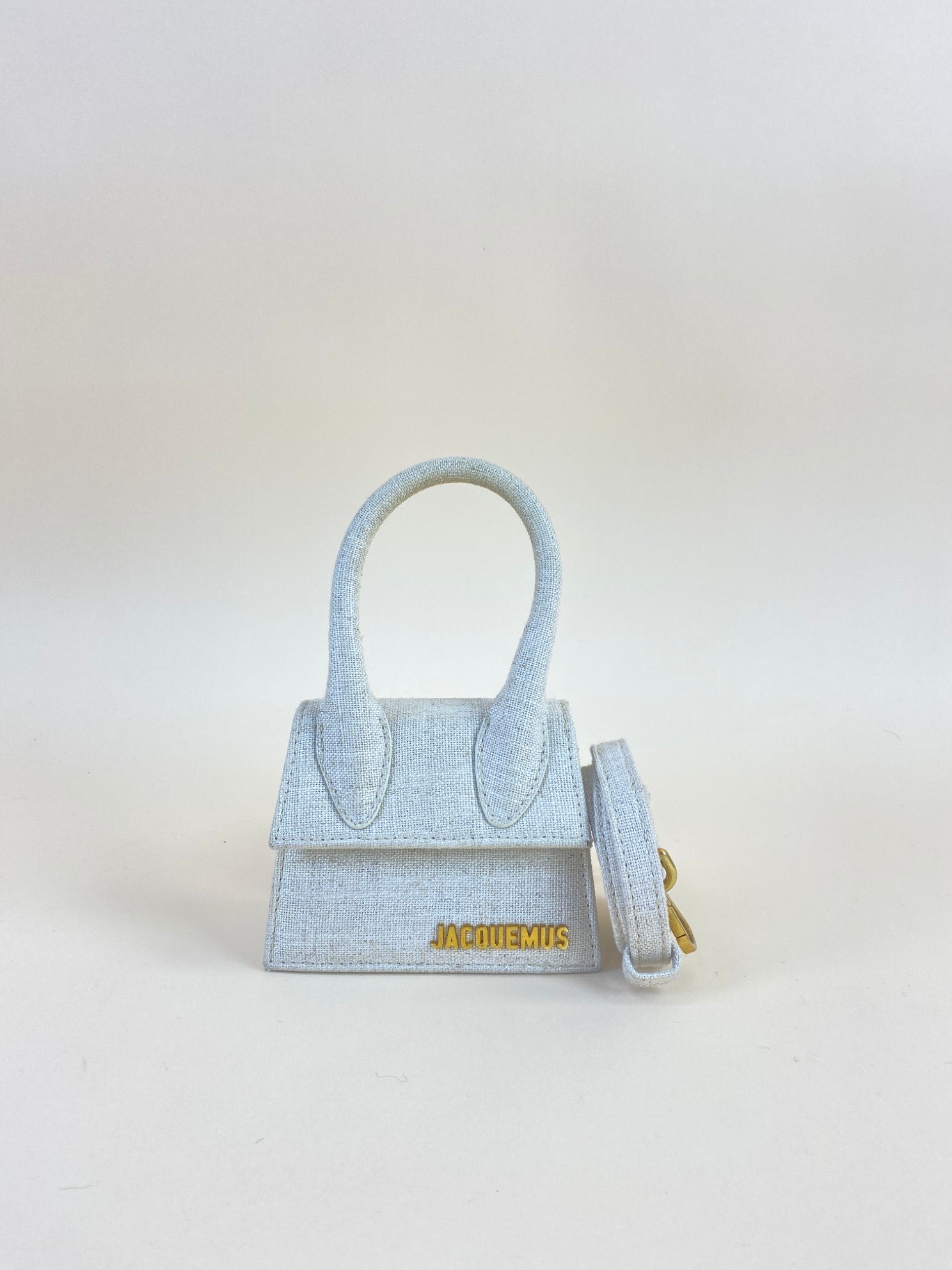 Jacquemus le Chiquita canvas beige mini crossbody