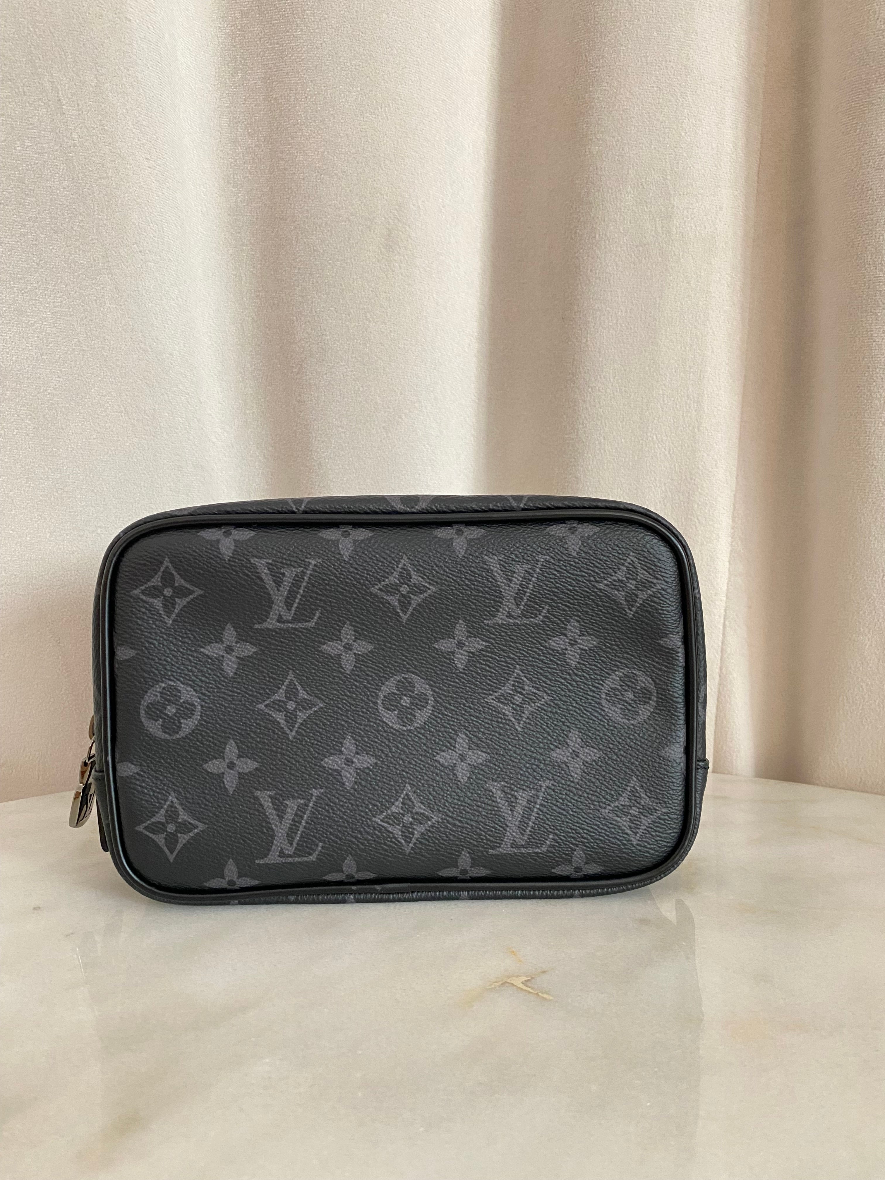Louis Vuitton Black monogram Eclipse Toiletry PM Pouch-Toiletry Pouch-Louis Vuitton-The Closet Egypt