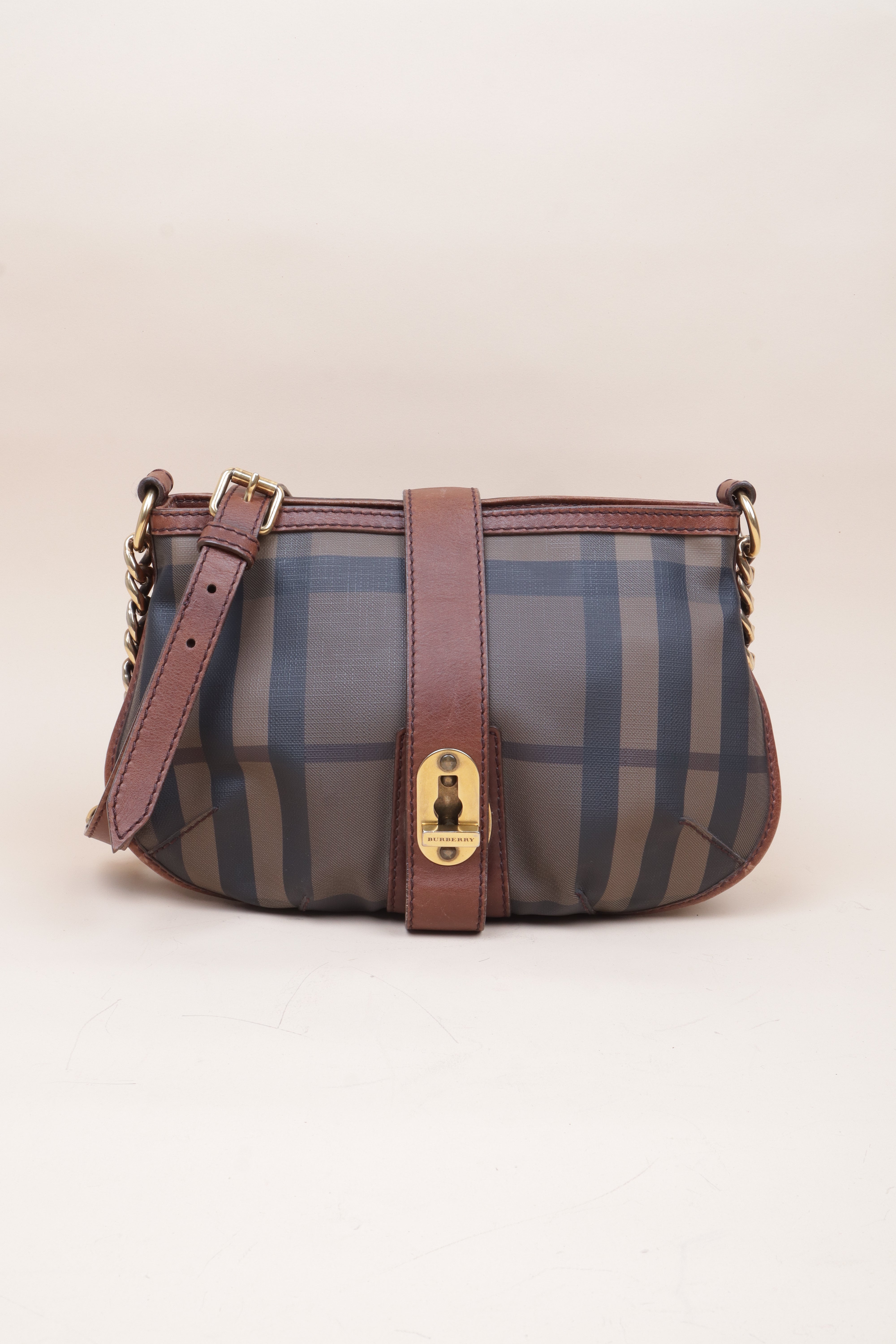 Burberry Smoked Check Shoulder Bag