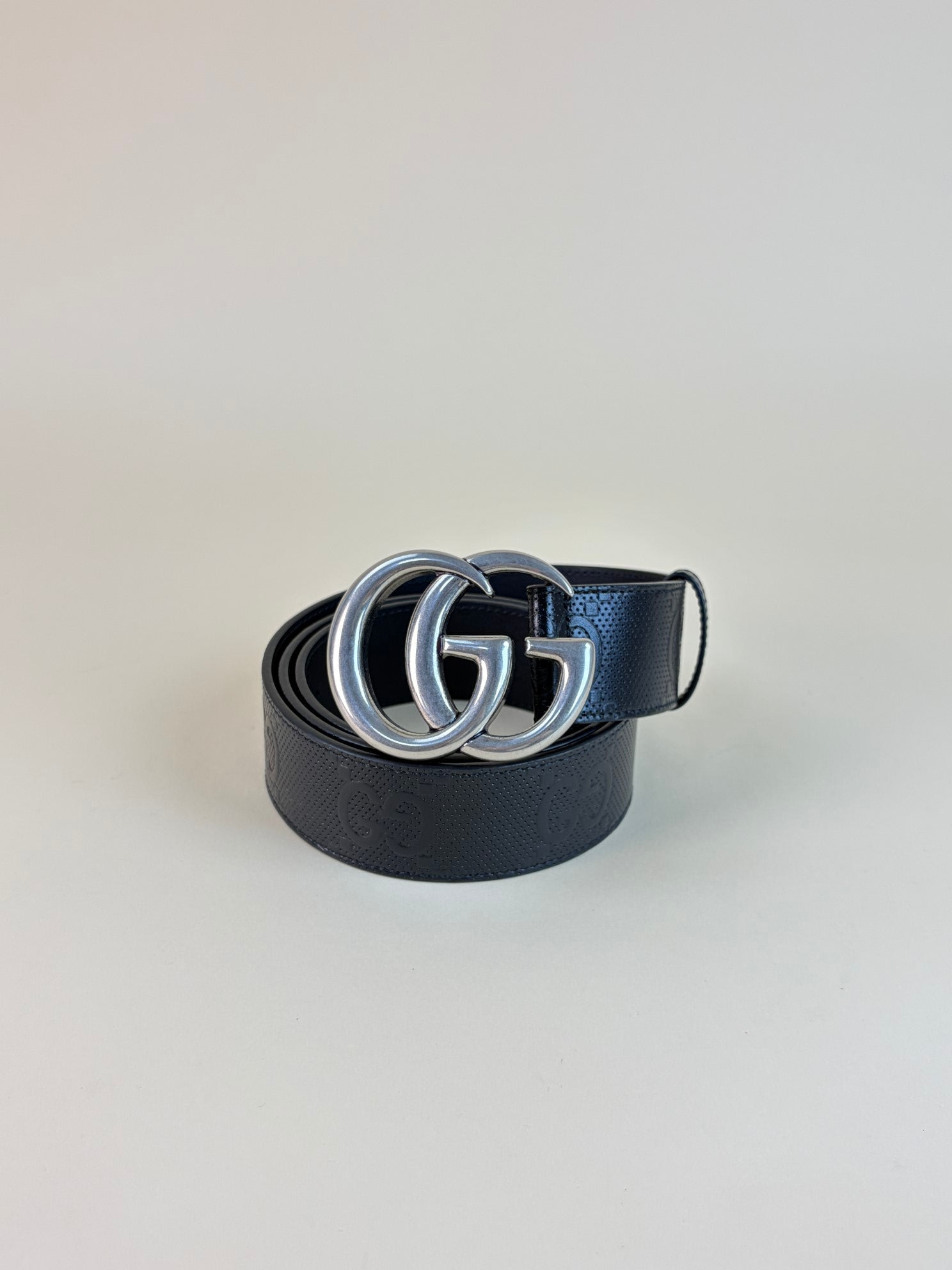 Gucci Black GG Marmont 38mm Belt 38