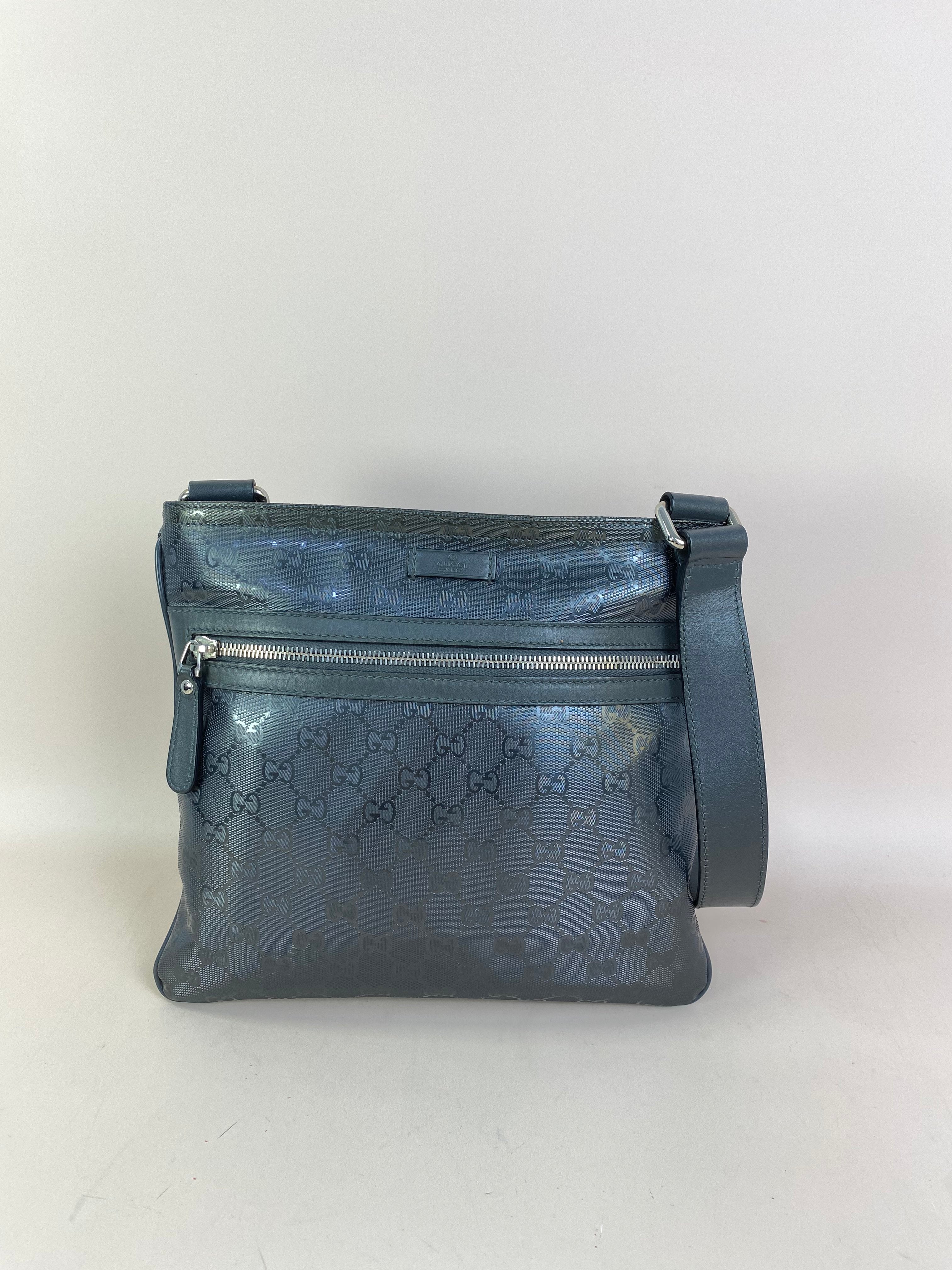 Gucci Gray GG Messenger Bag