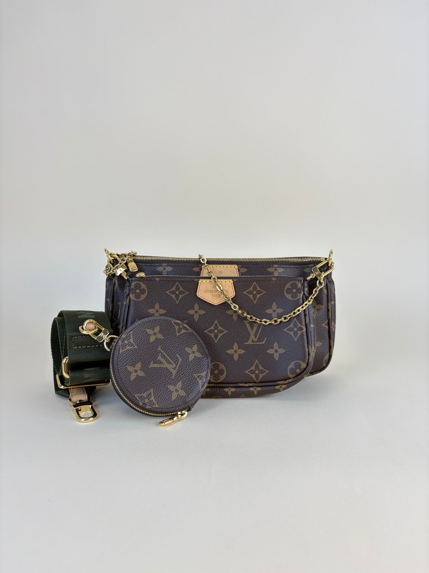 Louis Vuitton Monogram Khaki Multi Pochette Shoulder Bag
