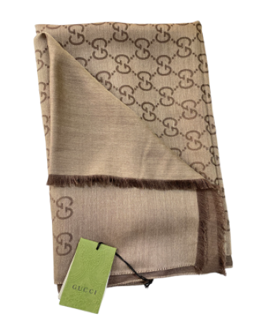 Gucci Brown GG Scarf-Scarf-Gucci-The Closet Egypt