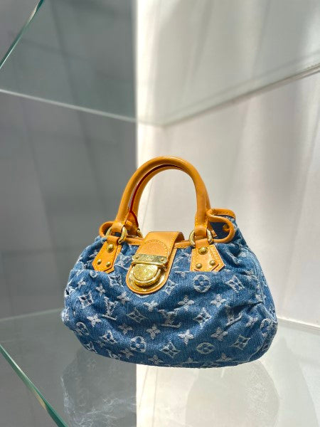 Louis Vuitton Pleaty Denim Small Tote Bag-handbag-Louis Vuitton-The Closet Egypt
