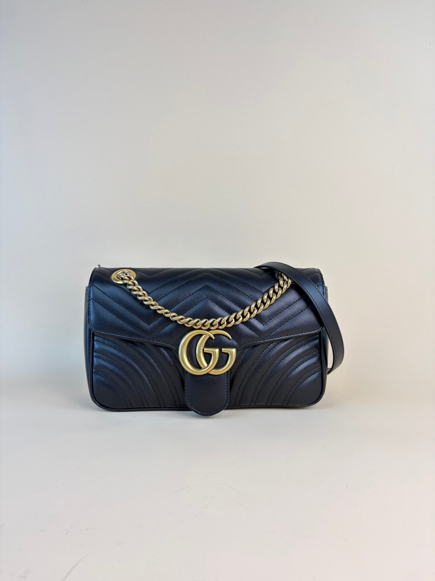 Gucci Black Marmont Small Shoulder Bag