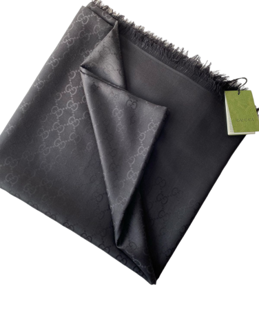 Gucci Black GG Scarf-Scarf-Gucci-The Closet Egypt