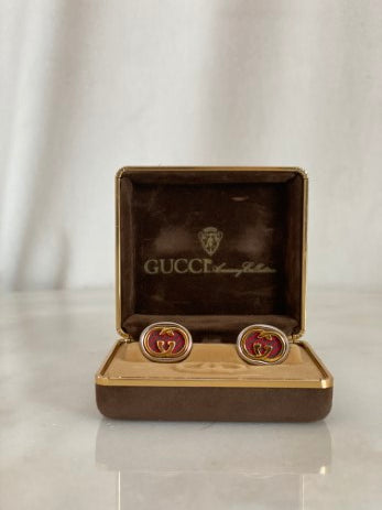 Gucci Silver Cufflinks-Cufflinks-Gucci-The Closet Egypt