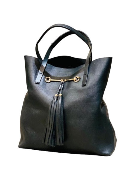 Gucci Black Avenue Horsebit Tote Bag-handbag-Gucci-The Closet Egypt