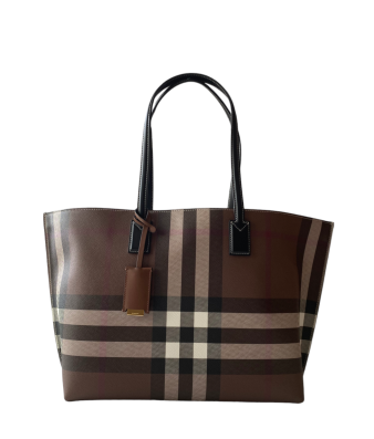 Burberry Bicolor Check Medium Tote Bag-handbag-Burberry-The Closet Egypt