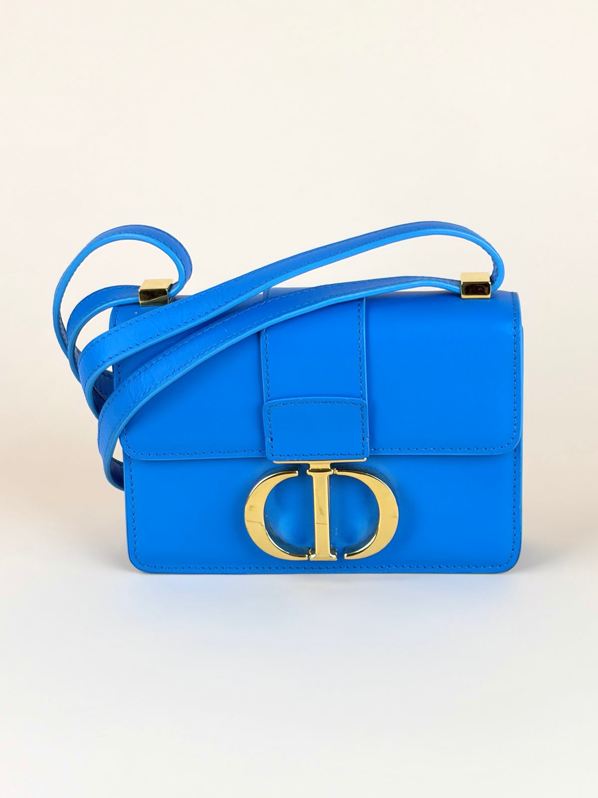 Christian Dior bright blue 30 Montaigne micro bag