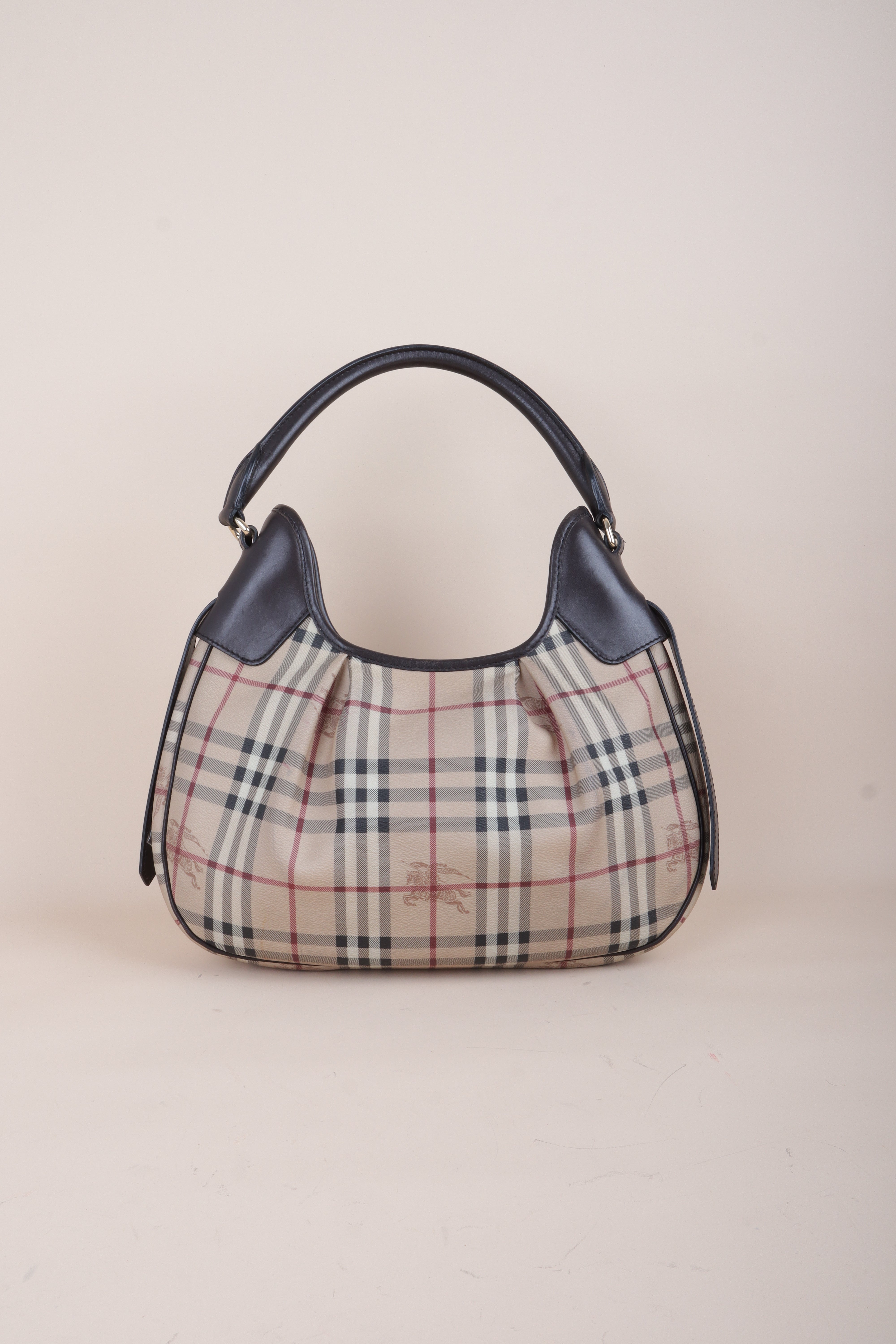 Burberry Bicolor Brooklyn Haymarket Shoulder Bag