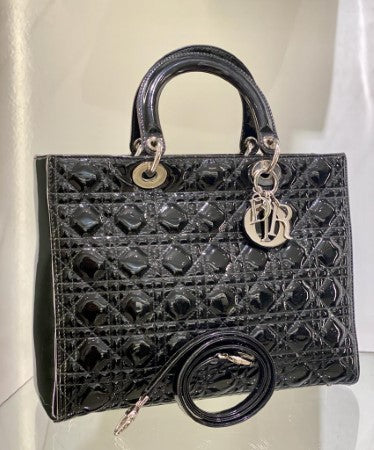 Christian Dior Black Lady Dior Bag-handbag-Christian Dior-The Closet Egypt