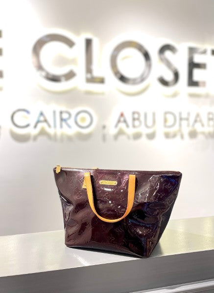 Louis Vuitton Burgundy Bellevue Tote Vernis Bag-handbag-Louis Vuitton-The Closet Egypt