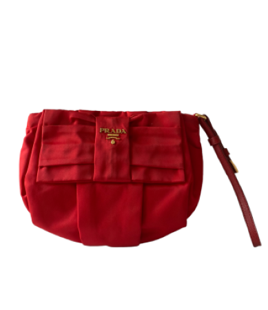 Prada Red Nylon Small Clutch-Clutch-Prada-The Closet Egypt