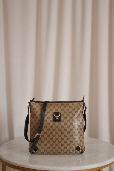 Gucci Brown GG Abbey D-Ring Crossbody Bag-handbag-Gucci-The Closet Egypt