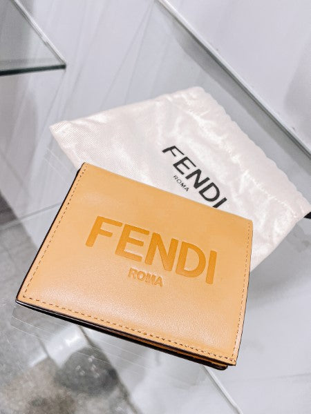 Fendi Beige Logo Small Wallet-wallet-Fendi-The Closet Egypt