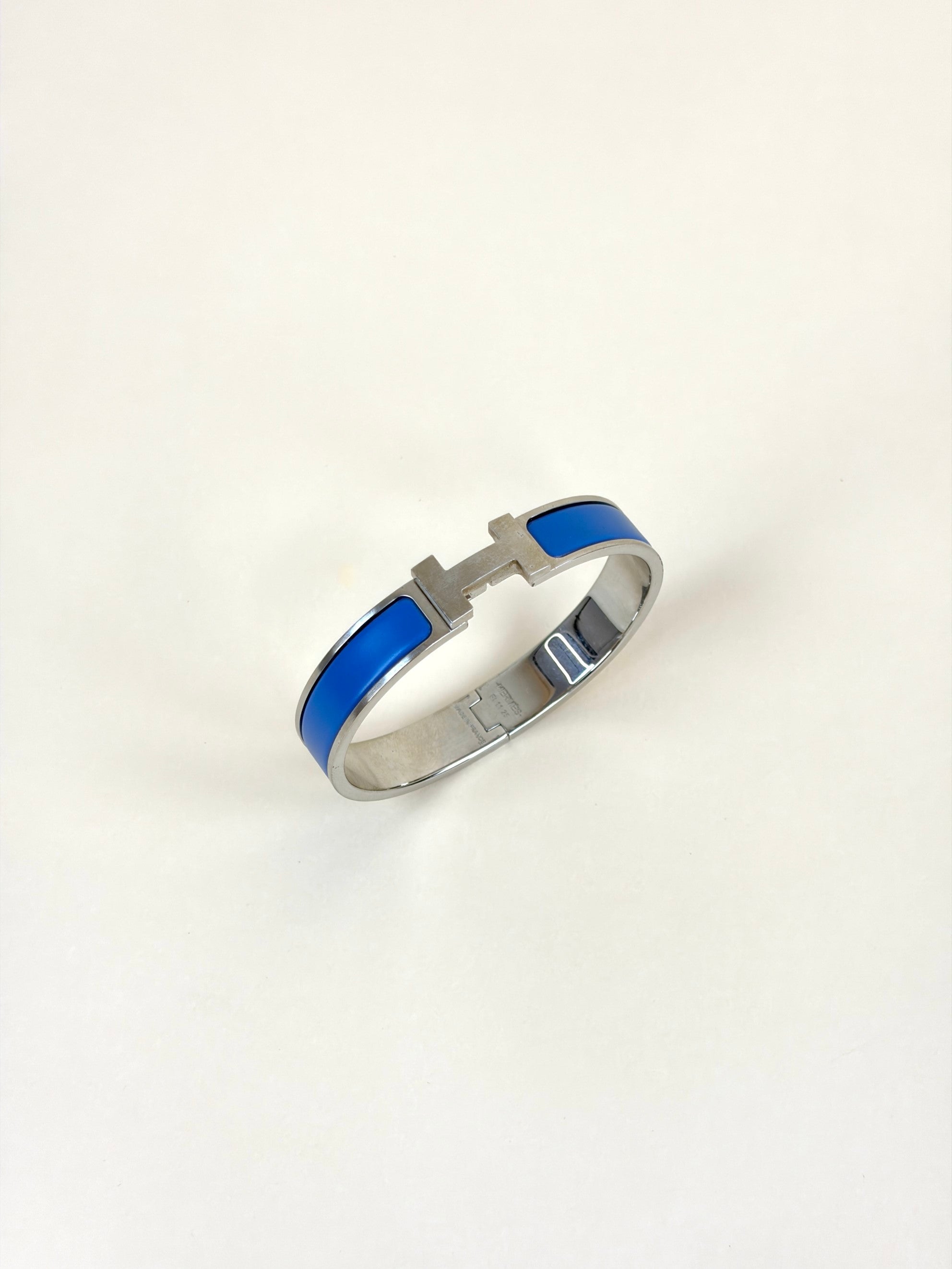 Hermes Blue Clic H Bracelt