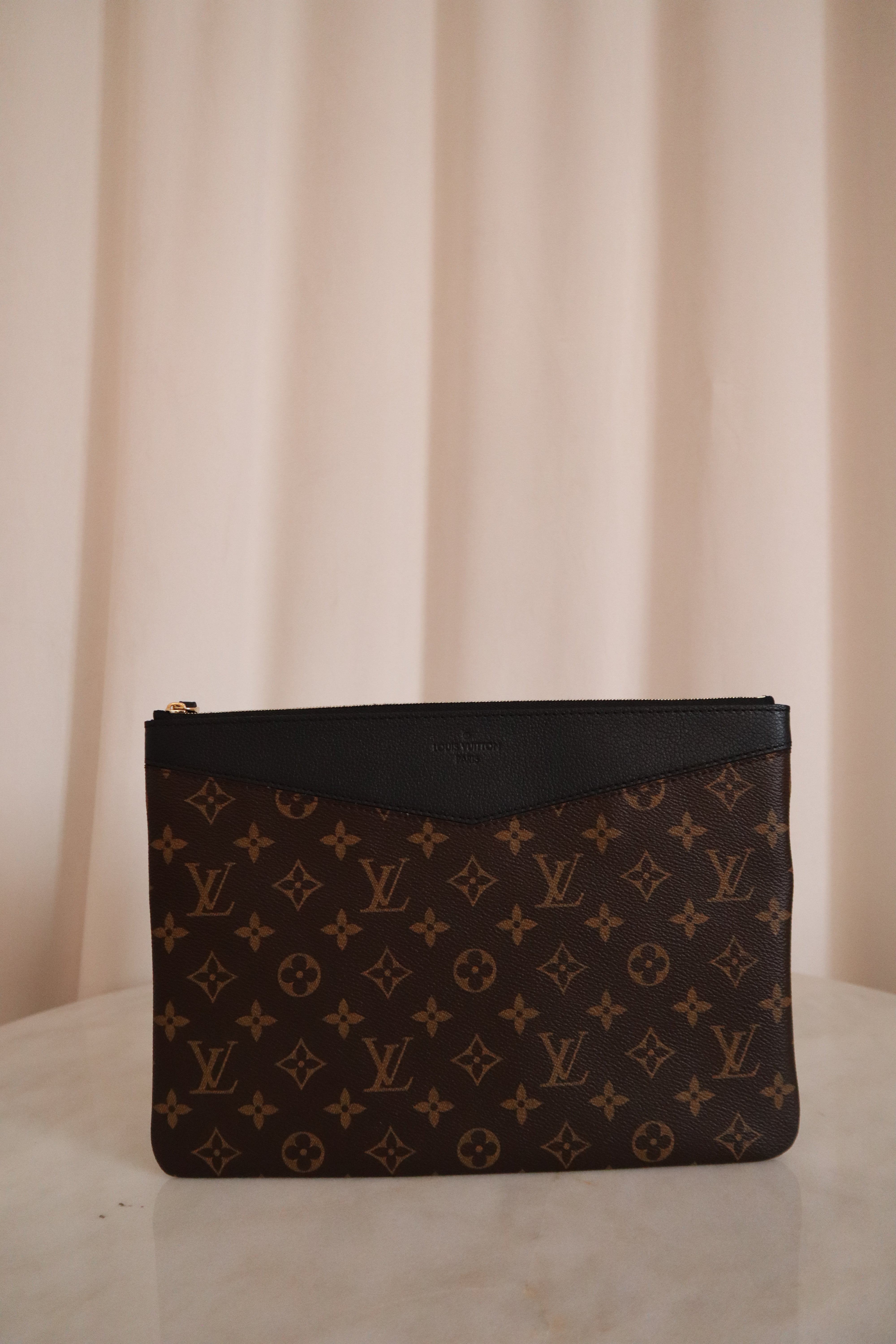 Louis Vuitton Monogram Black Daily Pouch-Pouch-Louis Vuitton-The Closet Egypt