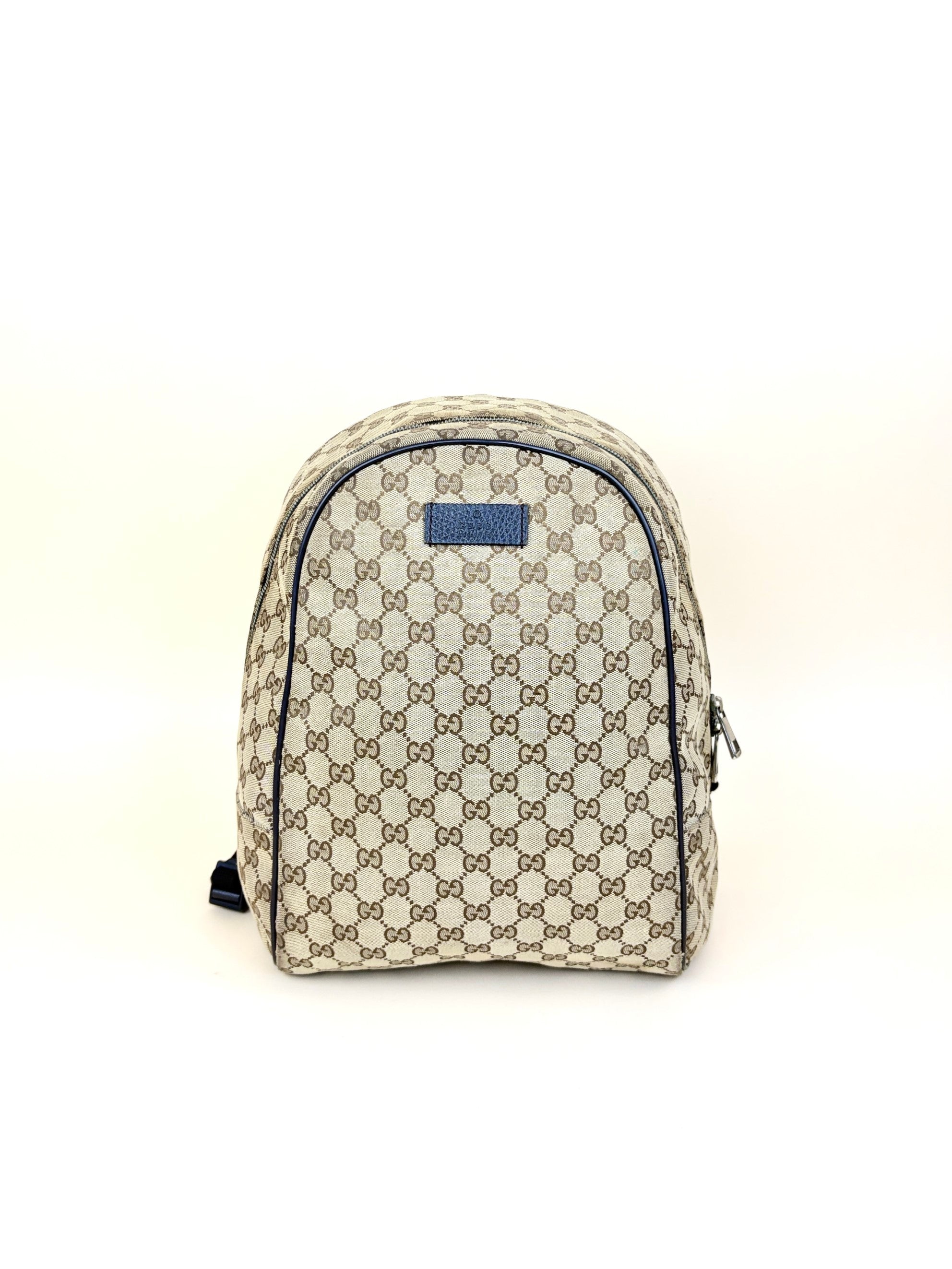 Gucci Brown GG Monogram Travel Backpack Bag