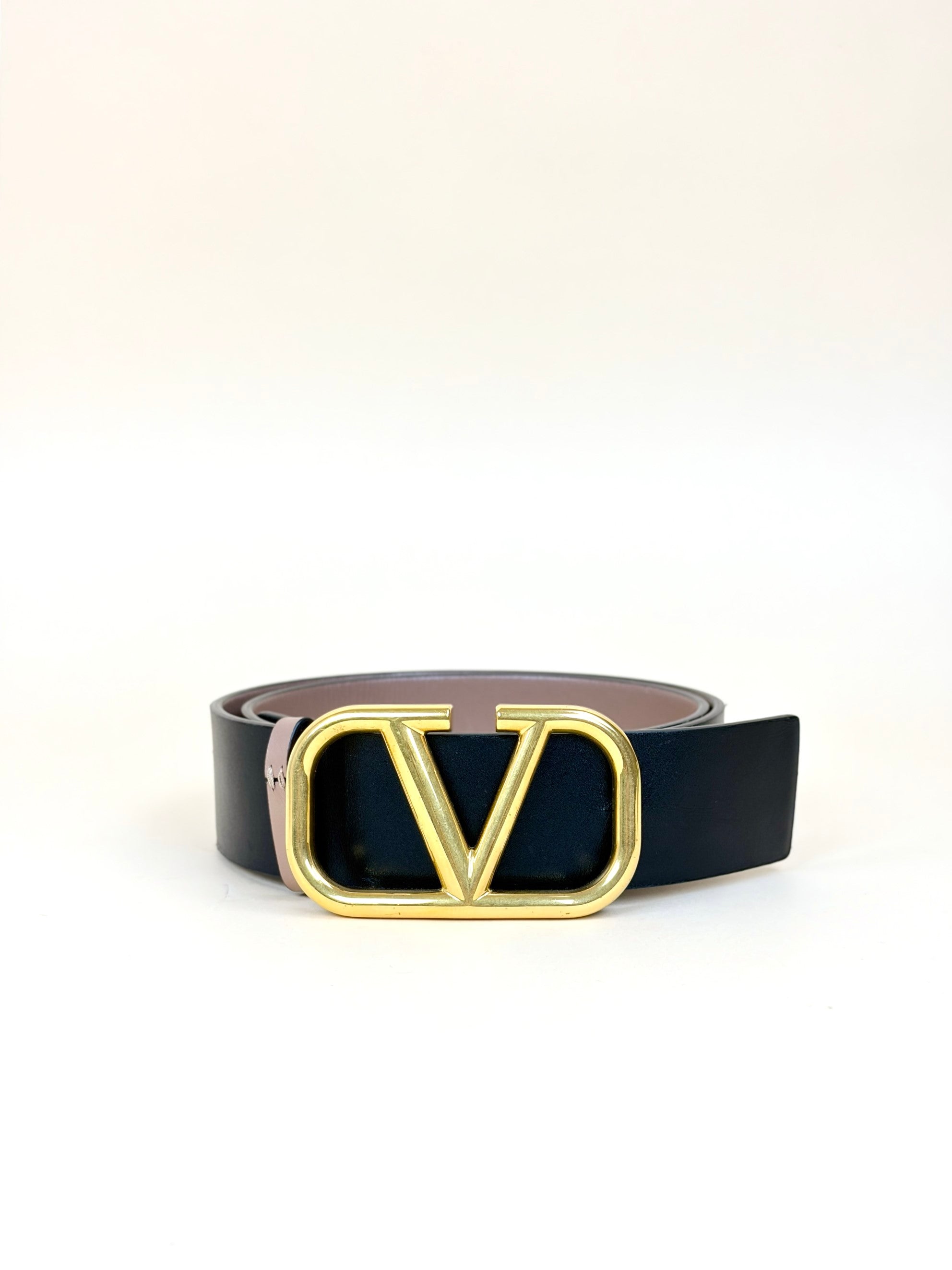 Valentino Black Garavani Reversible Vlogo 40mm Belt
