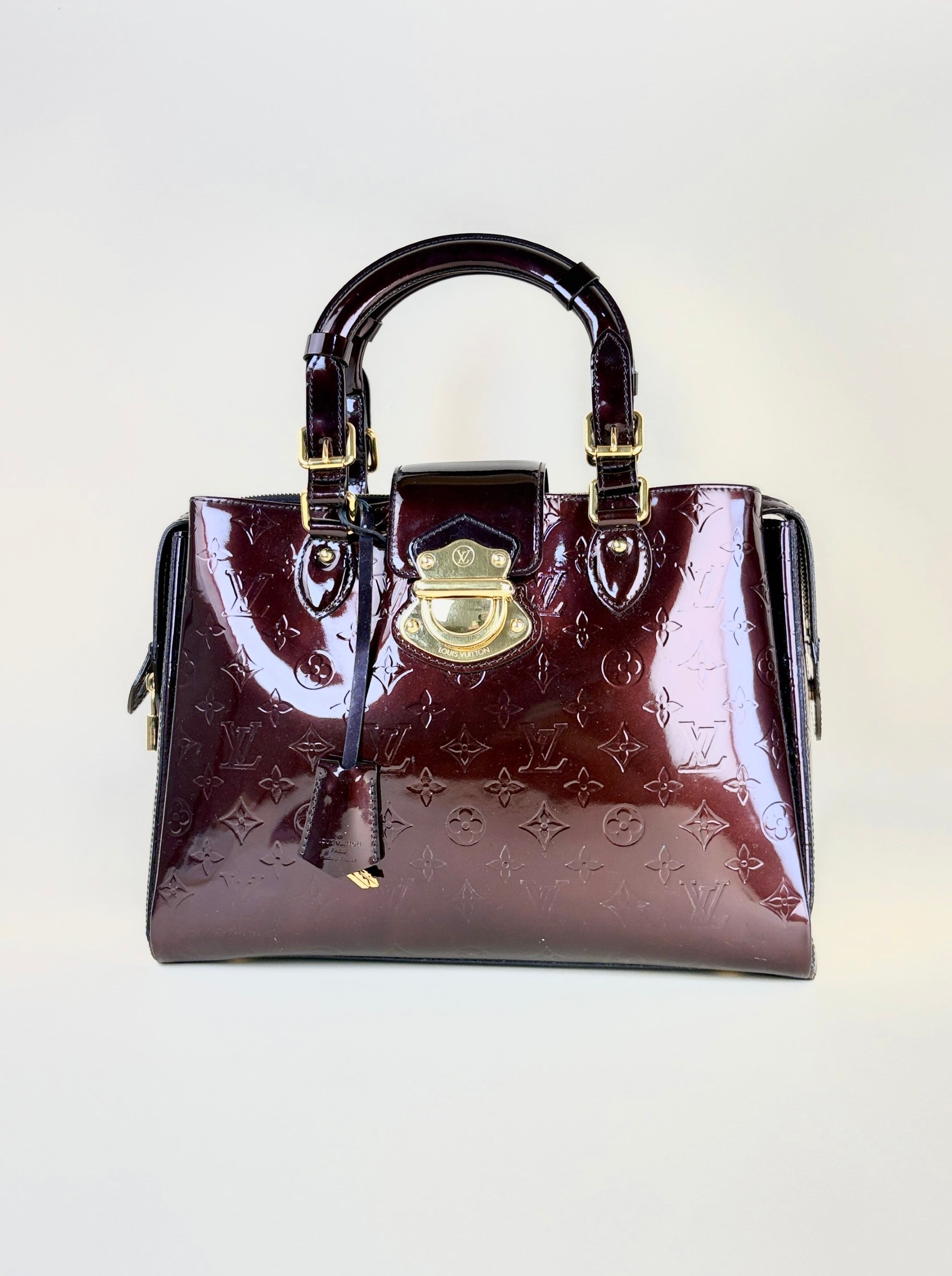 Louis Vuitton Amarante Monogram Vernis Melrose avenue tote bag