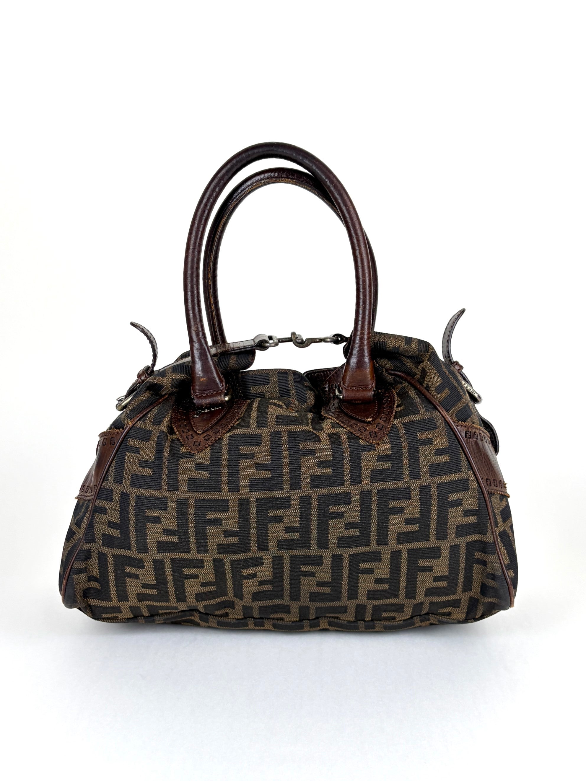 Fendi brown ff vintage Zucca de jour tote