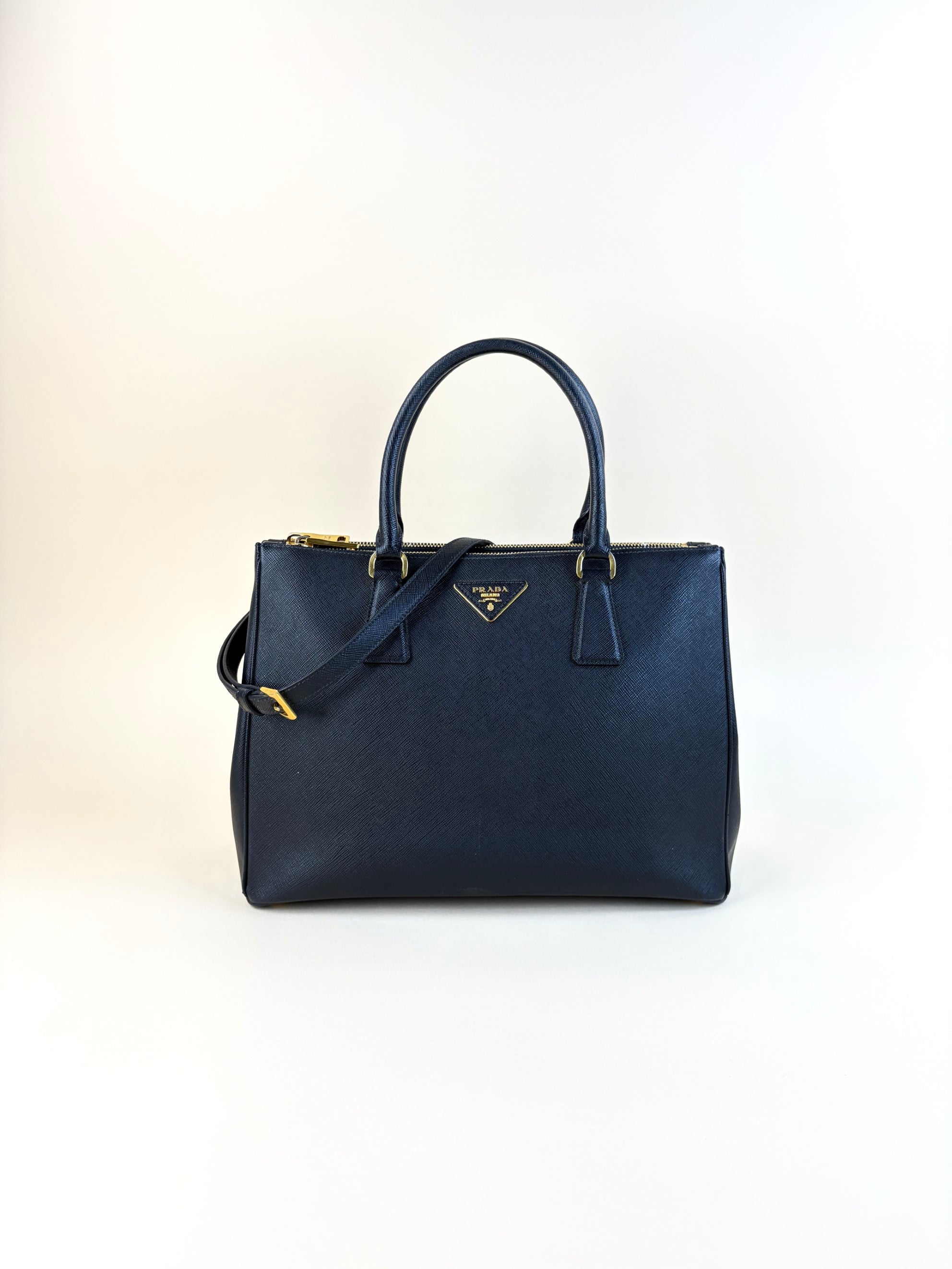 Prada Black Galleria Large Tote Bag