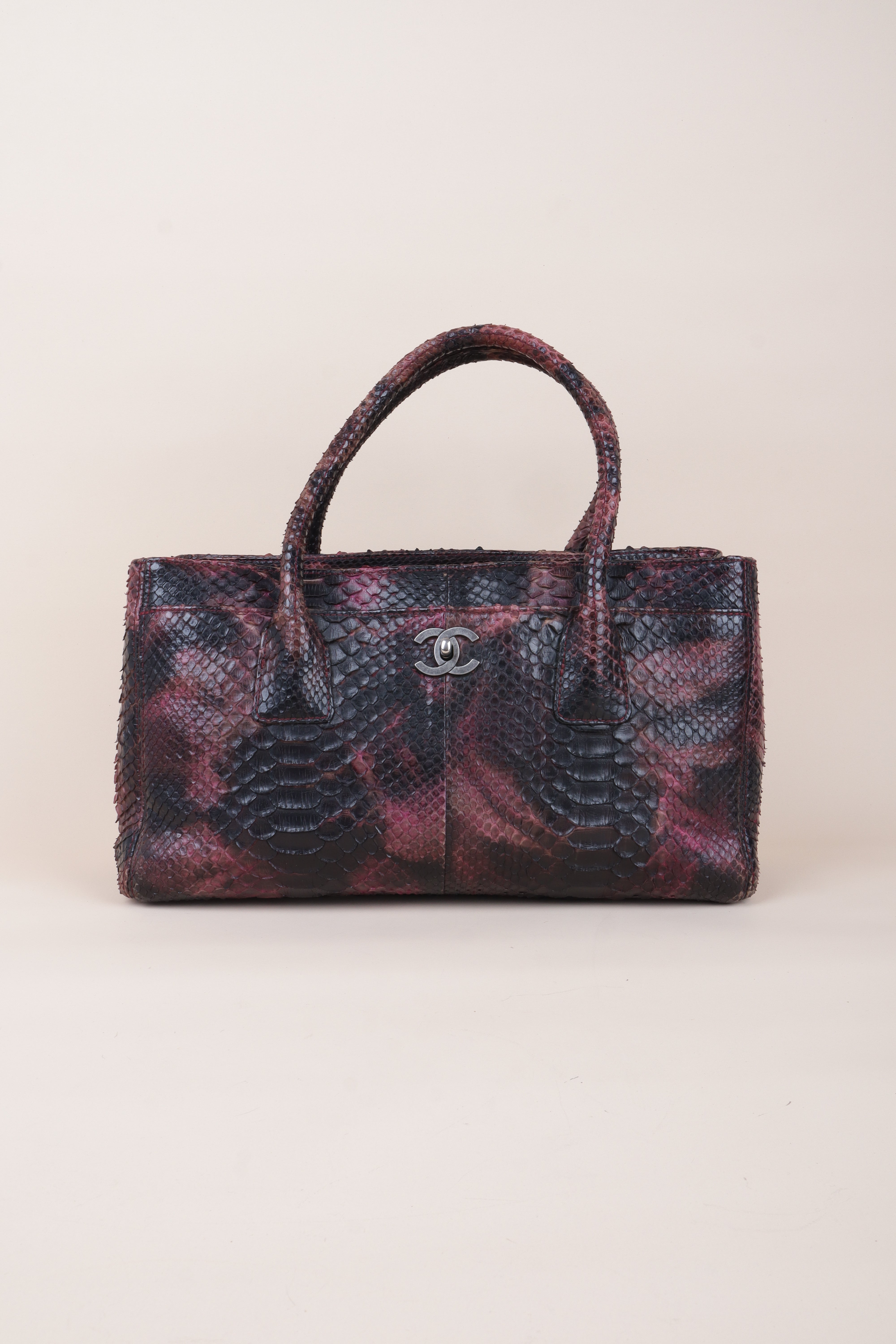Chanel Bicolor Python Executive Tote Bag