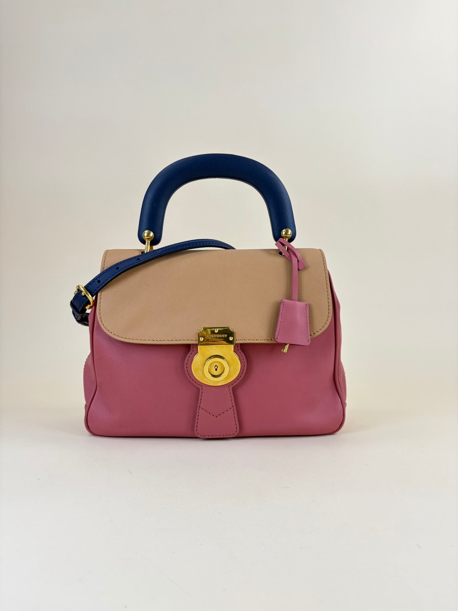 Burberry tri color medium DK Top Handle Bag