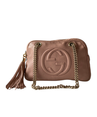 Gucci Pink Camera Soho Neiman Exclusion Double Chain Shoulder Bag-handbag-Gucci-The Closet Egypt