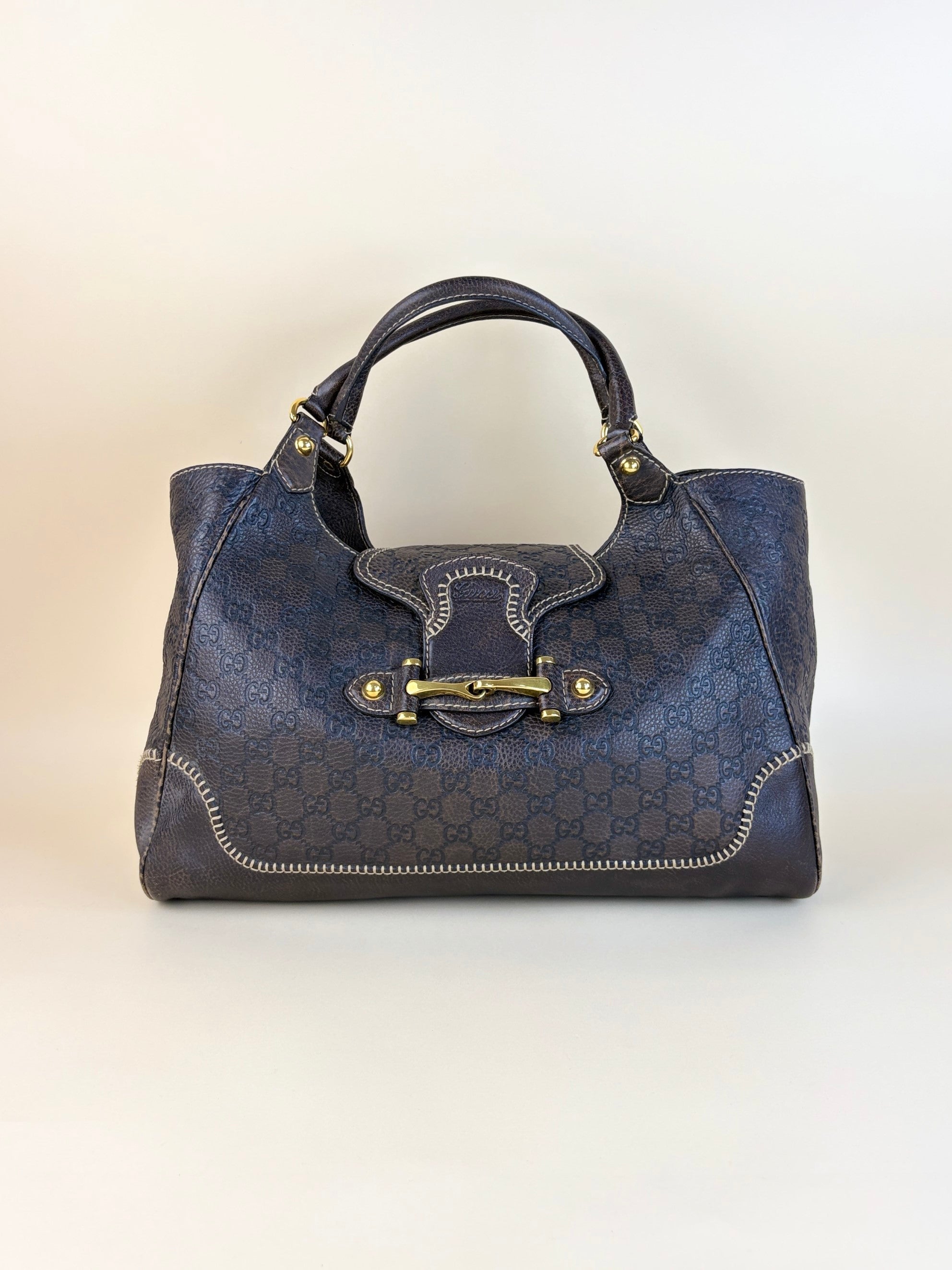 Gucci Brown Guccissima Pelham Shoulder Bag