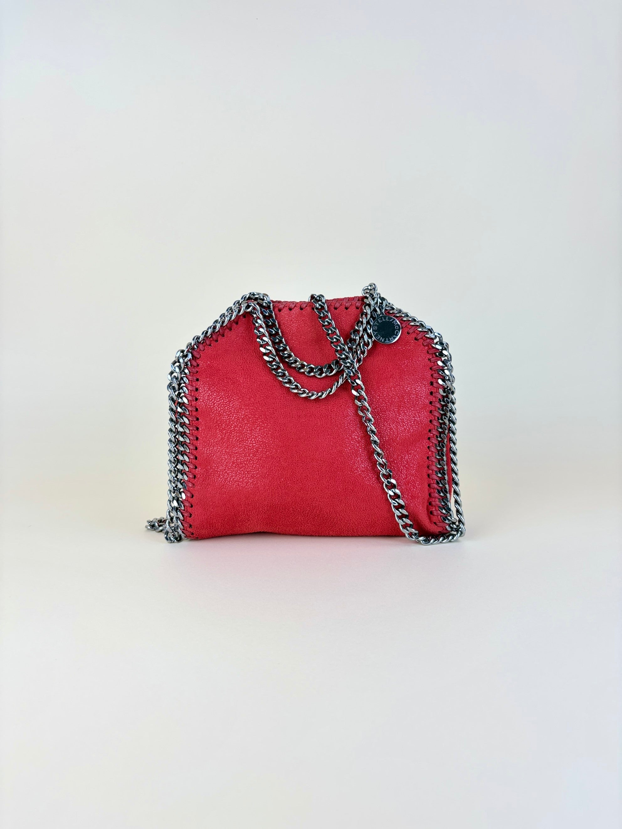 Stella McCartney red Falabella tiny tote bag