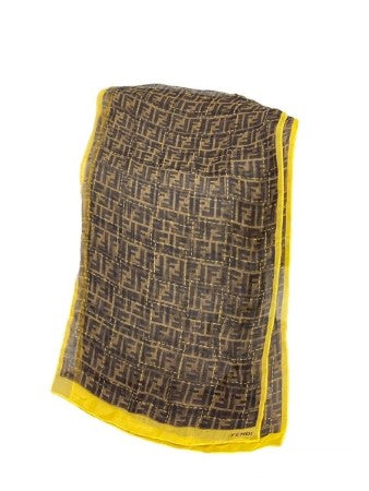 Fendi Bicolor FF Rectangular Scarf-Scarf-Fendi-The Closet Egypt