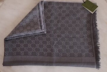 Gucci Light Grey GG Scarf-Scarf-Gucci-The Closet Egypt