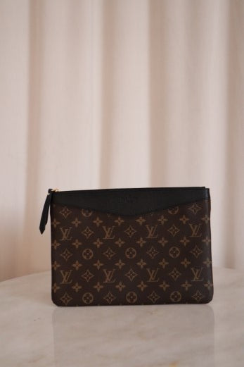 Louis Vuitton Monogram Black Daily Pouch-Pouch-Louis Vuitton-The Closet Egypt