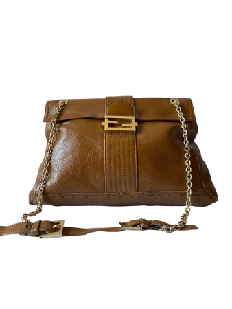 Fendi Brown Baguette Shoulder Bag-handbag-Fendi-The Closet Egypt