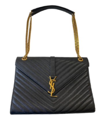 YSL Black Monogram Satchel Shoulder Bag-handbag-YSL-The Closet Egypt