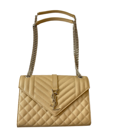 YSL Beige Envelope Medium Crossbody Bag-handbag-YSL-The Closet Egypt