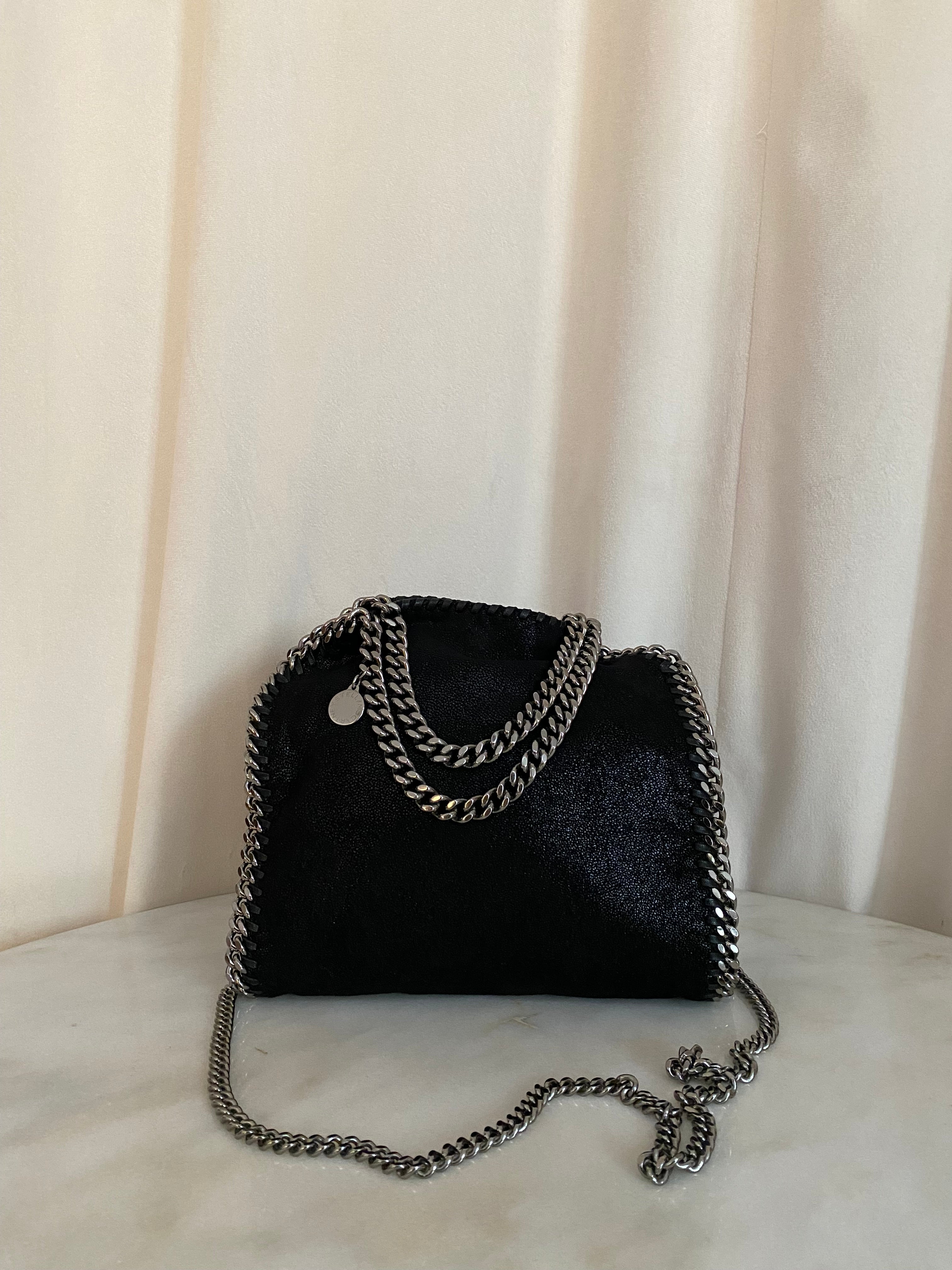 Stella Mccartney Black Falabella Mini Bag-handbag-Stella Mccartney-The Closet Egypt