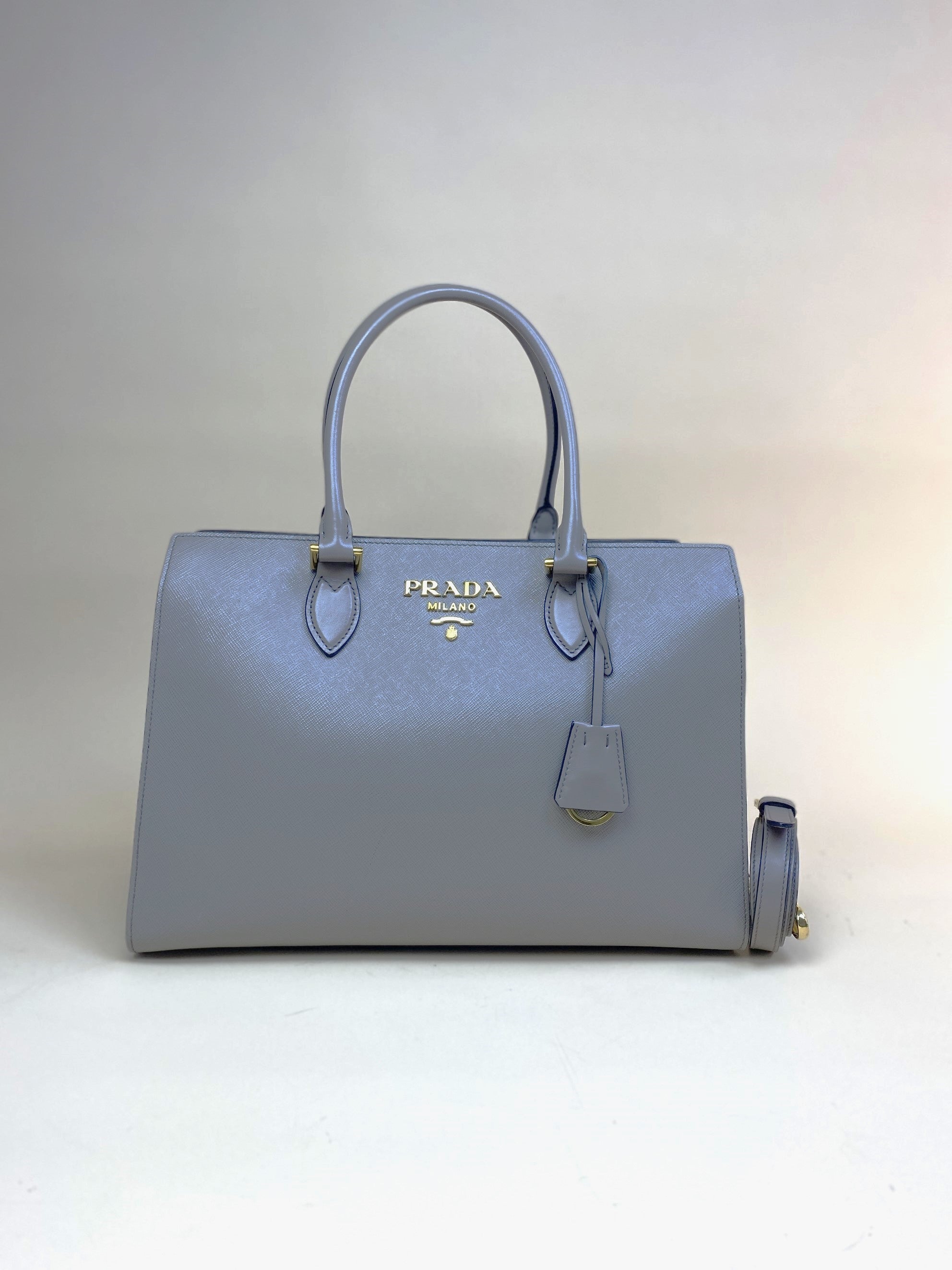 Prada Grey Argila Medium Monochrome Tote-shoulder bag/top hadel-Prada-The Closet Egypt