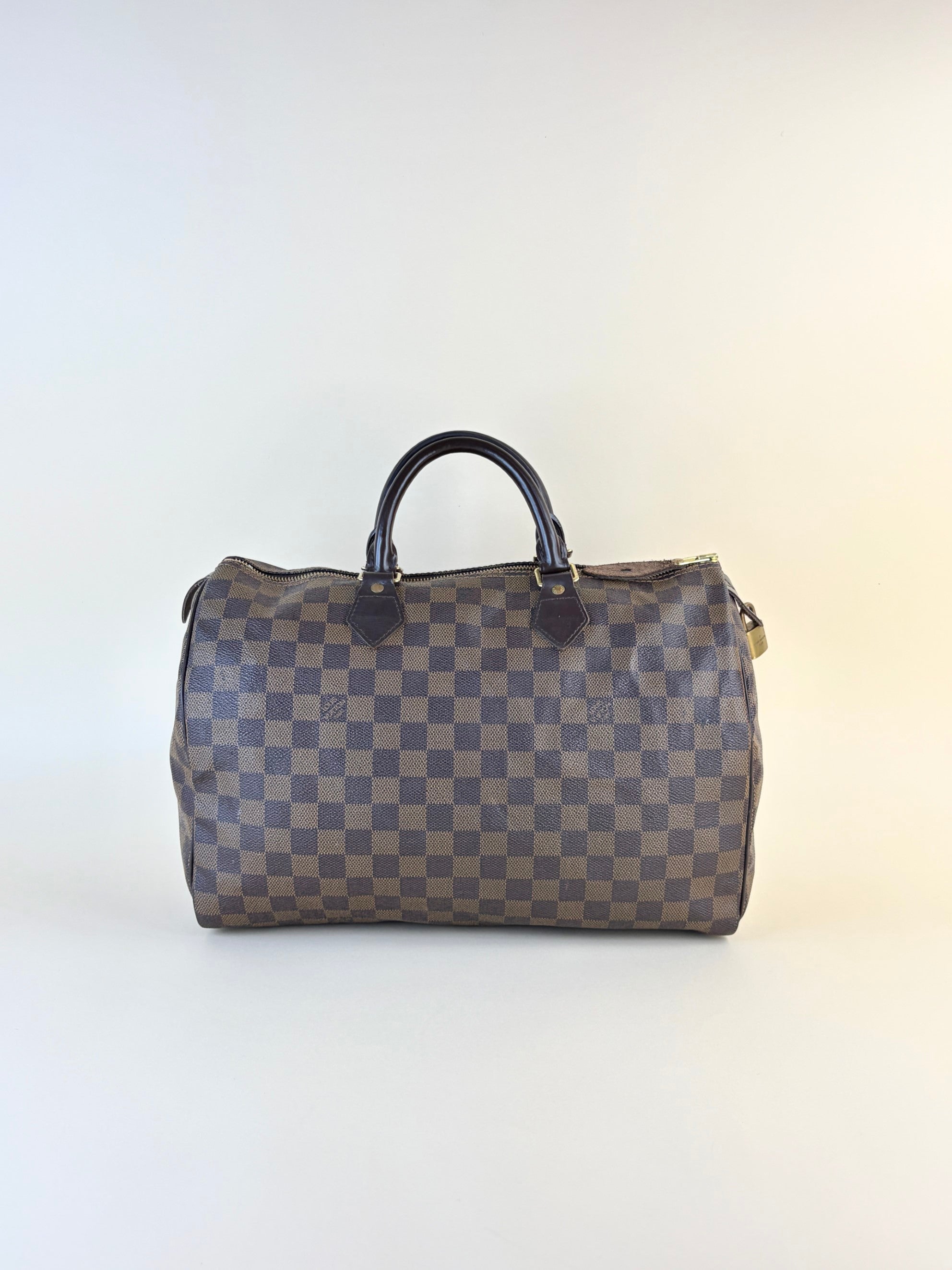 Louis Vuitton Damier Speedy Ebene canvas 35 Bag