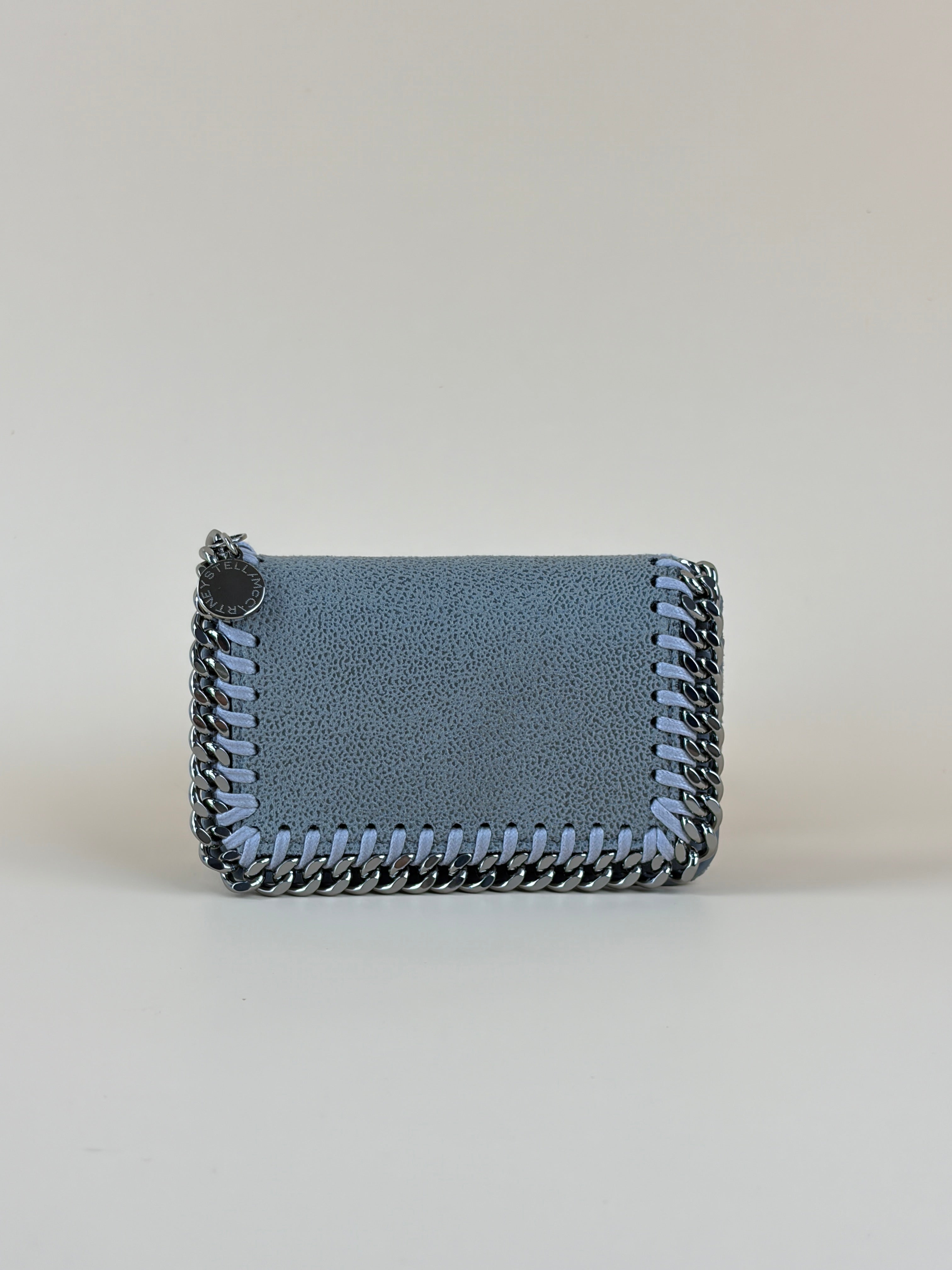 Stella Mccartney Grey Falabella Small Flap Wallet