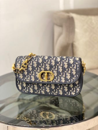 30 Montaigne Avenue Bag Blue Dior Oblique Jacquard